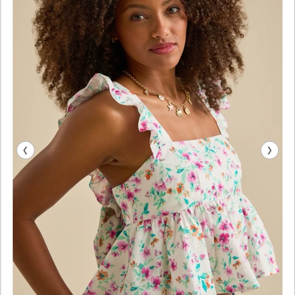 Altar’d State Betsy Bow Back Babydoll Tank